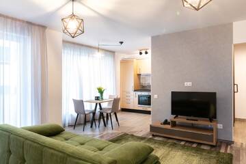 Фото номера Апартаменты с 1 спальней Апарт-отели TCI Apartments г. Клуж-Напока 8