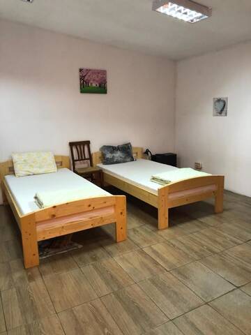 Фото номера Четырехместный номер с общей ванной комнатой Хостелы Casa Roz г. Клуж-Напока 8