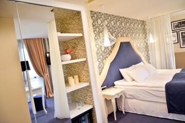 Фото номера Двухместный номер Делюкс с 1 кроватью Отель Hotel Capitolina City Chic г. Клуж-Напока 8