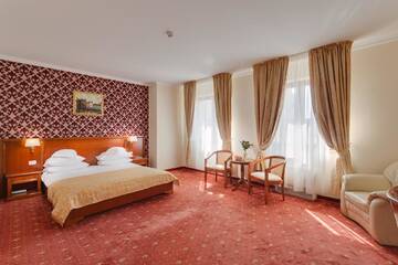 Фото номера Представительский двухместный номер с 1 кроватью Отель Hotel Opera Plaza г. Клуж-Напока 3